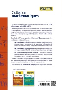 Colles de mathématiques PCSI /PTSI  Edition 2021