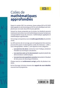 Colles de mathématiques approfondies ECG 1