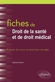 Stéphane Elshoud - Fiches de droit de la santé et de droit médical - Rappels de cours et exercices corrigés.