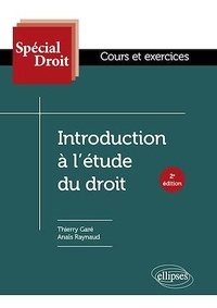 Thierry Garé et Anaïs Raynaud - Introduction à l'étude du droit.