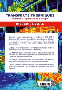 Transferts thermiques BTS, BUT et licence. Exercices et problèmes corrigés