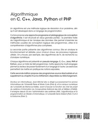 Algorithmique en C, C++, Java, Python et PHP 2e édition