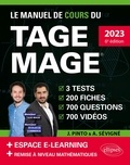 Joachim Pinto et Arnaud Sévigné - Le manuel de cours du TAGE MAGE - 3 tests, 200 fiches, 700 questions, 700 vidéos.
