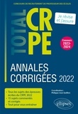 Philippe-Jean Quillien - Annales corrigées du CRPE 2022.