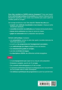 Epreuve disciplinaire appliquée CAPES Espagnol. Préparation et sujets corrigés  Edition 2024