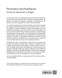 Processus stochastiques. Cours et exercices corrigés 2e édition