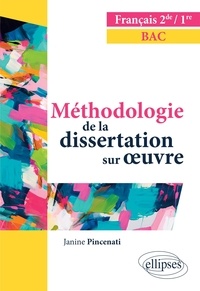 Janine Pincenati - Français 2de 1re - Méthodologie de la dissertation sur oeuvre.