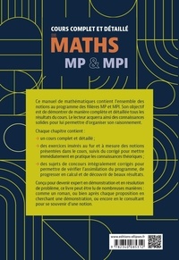 Cours complet et détaillé de maths MP & MPI. Pour avoir des connaissances solides et organiser son raisonnement