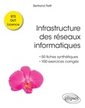 Bertrand Petit - Infrastructure des réseaux informatiques - 50 fiches synthétiques et 100 exercices corrigés BTS-DUT-Licence.