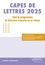 Jean-Michel Gouvard - CAPES DE LETTRES 2025 - TOUT LE PROGRAMME DE LITTÉRATURE FRANÇAISE EN UN VOLUME.