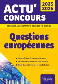 Christophe Lescot - Questions européennes 2025-2026 - Cours et QCM - 2025-2026.