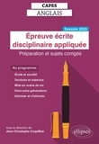 Jean-Christophe Coquilhat et  Collectif - CAPES Anglais 2025 - Épreuve écrite disciplinaire appliquée.