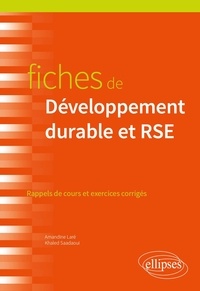 Amandine Laré et Adel Aloui - Fiches de Développement durable et RSE.