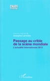 Josepha Laroche - Passage au crible de la scène mondiale - L'actualité internationale 2012.