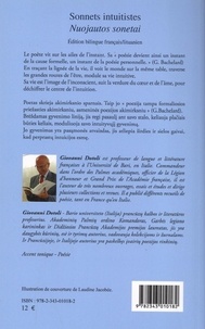 Sonnets intuitistes. Edition bilingue français-lituanien