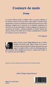 Couleurs de mots. Edition bilingue français-hongrois