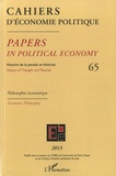 Claire Pignol - Cahiers d'économie politique N° 65/2013 : Philosophie économique.