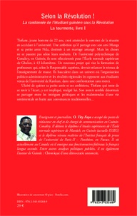 La tourmente Tome 1 Selon la Révolution !. La randonnée de l'étudiant guinéen sous la Révolution