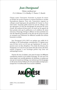 Anamnèse N° 9/2014 Jean Duvignaud