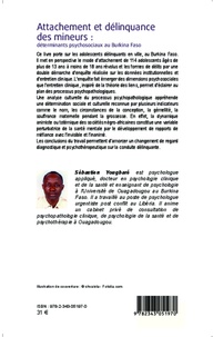 Attachement et délinquance des mineurs : déterminants psychosociaux au Burkina Faso