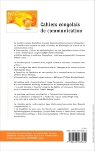 Cahiers congolais de communication N° 12