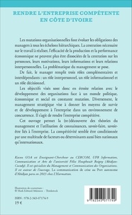 Rendre l'entreprise compétente en Côte d'Ivoire. Quel management ?