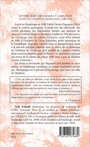 Lettres sur l'esclavage et l'abolition dans les colonies françaises, 1840-1850