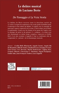 Le théâtre musical de Luciano Berio. Tome 1, De Passaggio à La Vera Storia