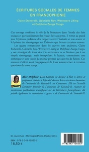 Ecritures sociales de femmes en francophonie. Claire Etcherelli, Gabrielle Roy, Werewere Liking et Delphine Zanga Tsogo