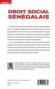 Droit social sénégalais. Droit du travail, droit de la protection sociale