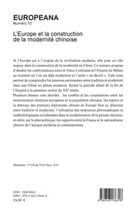 Europeana N° 10 L'Europe et la construction de la modernité chinoise
