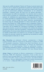 Cahiers de fare N° 14 Gestion des conflits et coopérations en Europe. Enjeux et représentations du XIXe siècle à nos jours
