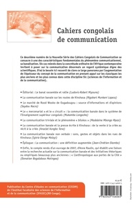 Cahiers congolais de communication N° 2, 2018 La communication banale