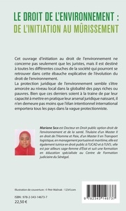 Le droit de l'environnement : de l'initiation au mûrissement. Contribution d'une juriste sénégalaise