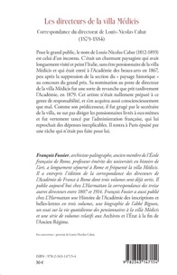 Les directeurs de la villa Médicis au XIXe siècle. Correspondance du directorat de Louis-Nicolas Cabat (1879-1884)