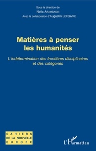 Nella Arambasin - Matières à penser les humanités - L'indétermination des frontières disciplinaires et des catégories.