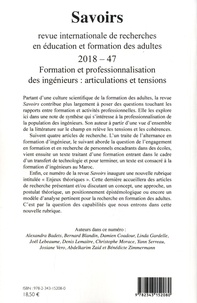 Savoirs N° 47/2018 Formation et professionnalisation des ingénieurs. Articulations et tensions