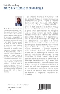 Droits des télécoms et du numérique. Profil africain et congolais, prospective comparée d'Europe et de France