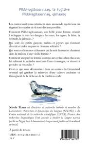 Pikkivagitsaannaaq, la fugitive. Contes inuit du Groenland oriental, édition bilingue français-inuit