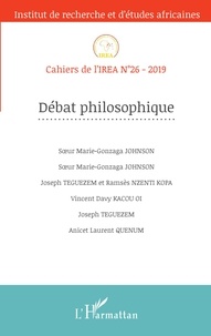  IREA - Cahiers de l'IREA N° 26/2019 : Débat philosophique.