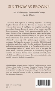 Sir Thomas Browne. The Modernity of a Seventeeth-Century English Thinker