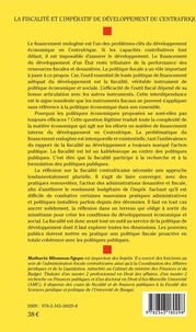 La fiscalité et l'impératif de développement du Centrafrique