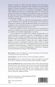 Histoire de vie et recherche biographique : perspectives sociohistoriques. Préface de Franco Ferrarotti