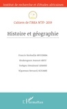 Francis Nzobadila Mvuemba et Koukougnon Jeannot Abou - Cahiers de l'IREA N° 37/2019 : Histoire et géographie.