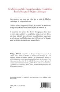 L'évolution des fêtes des apôtres et des évangélistes dans la liturgie de l'Eglise catholique