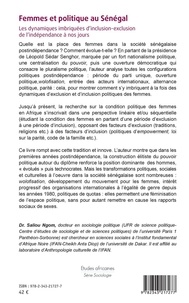 Femmes et politique au Sénégal. Les dynamiques imbriquées d'inclusion-exclusion de l'indépendance à nos jours