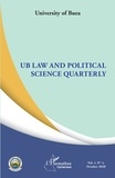  University of Buea - UB Law and Political Science Quarterly Volume 1 N° 1, October 2020 : .