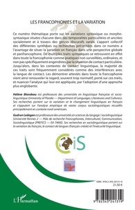 Cahiers Internationaux de Sociolinguistique N° 18/2021 Les francophonies et la variation