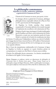 Le philosophe communeux. Napoléon La Cécilia, néokantien, philologue et général de la Commune de Paris