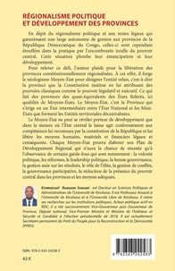 Régionalisme politique et développement des provinces. Plaidoyer pour la promotion d'un "Moyen-Etat" en RD Congo